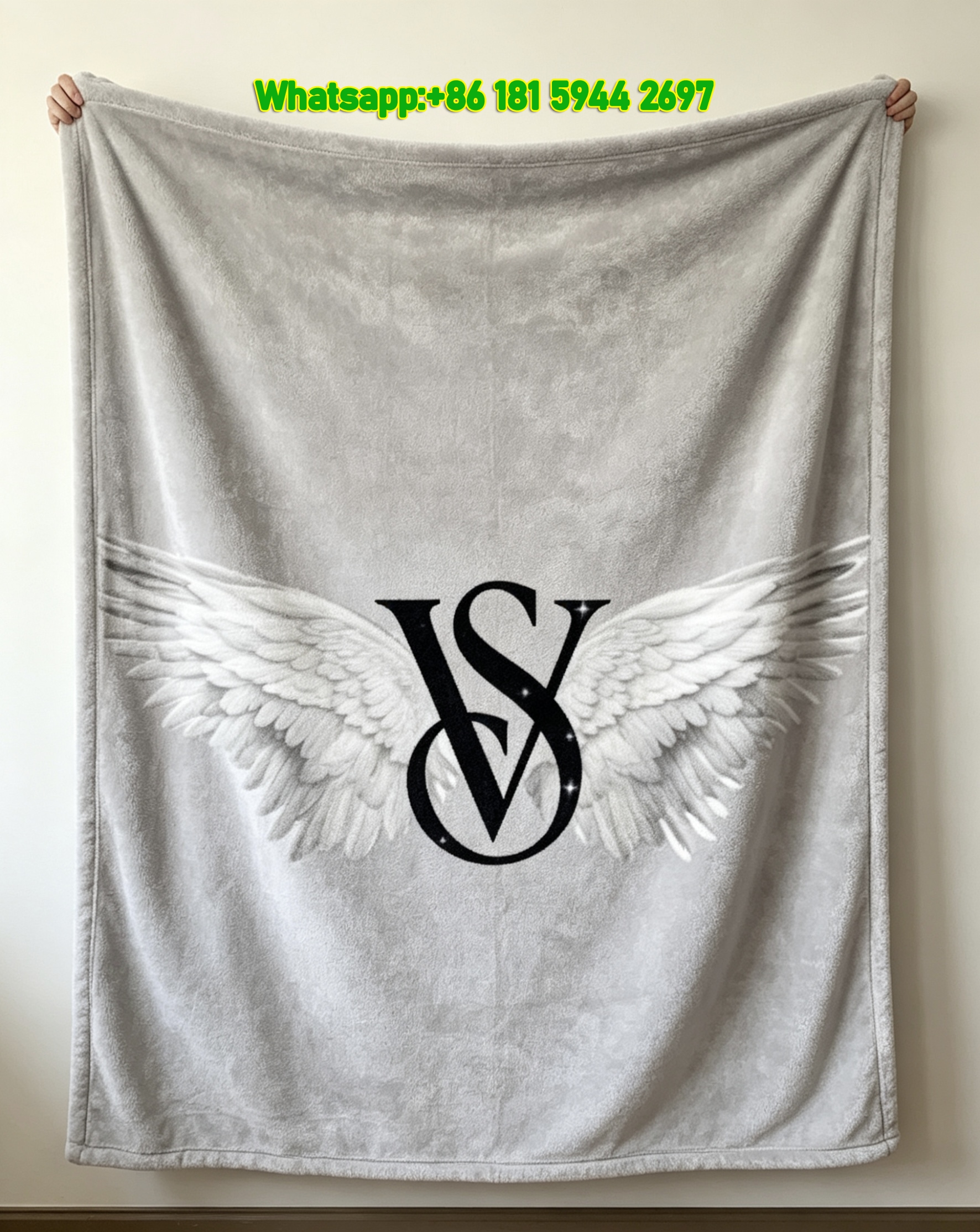 Victoria's Secret Angel Flannel Throw Blanket VS Sofa Blanket V247